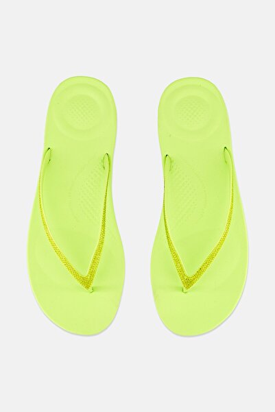 Fitflop Women Iqushion Sparle Slip On Slippers, Lime Green
