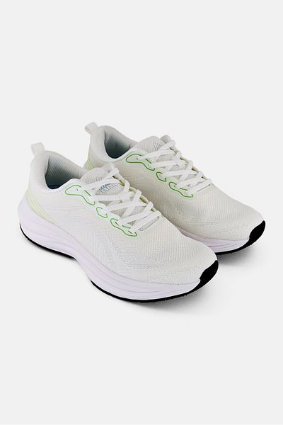 RBX Men Lace Up Running Shoes, White