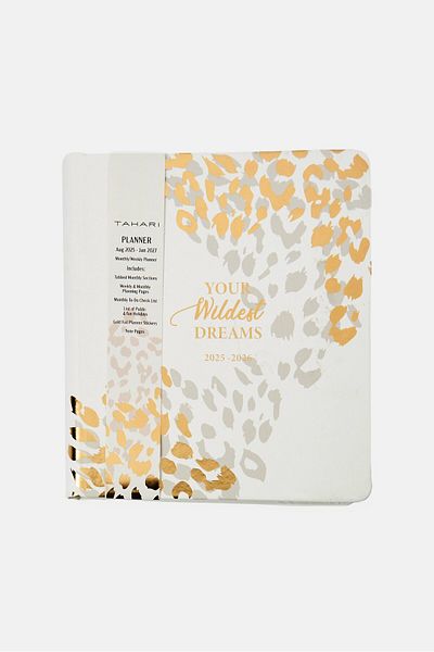 Tahari Monthly/Weekly Planner 2025-2026, Multicolor