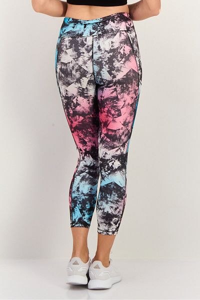 Puma Women Sportswear Fit 3/4 Training Legging, Pink/Black Combo