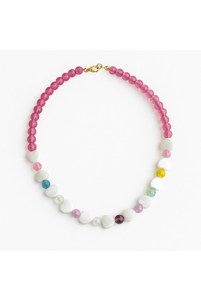 Venus Design Colorful Glass Bead Necklace