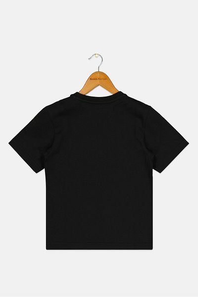 adidas Toddlers Boy Sportswear Fit Short Sleeves Outdoor Shirt, Black
