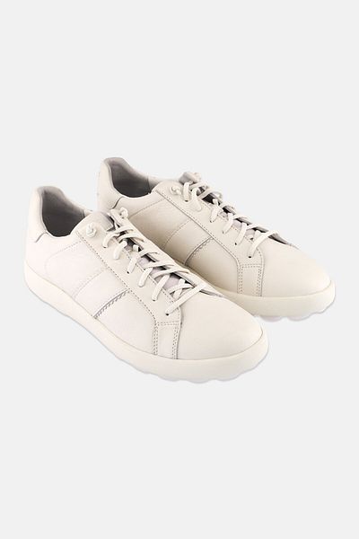 Geox Men Lace Up Casual Shoes, Off White