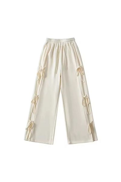 Weekeep Y2K Ribbon Detail Trend Sweatpants/Pants
