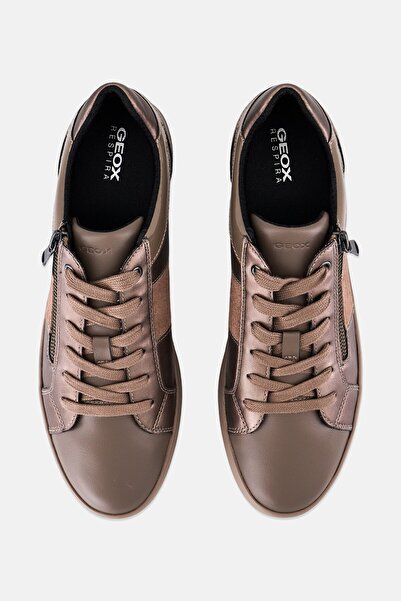 Geox Women Blomiee E Lace Up Sneakers, Dark Taupe