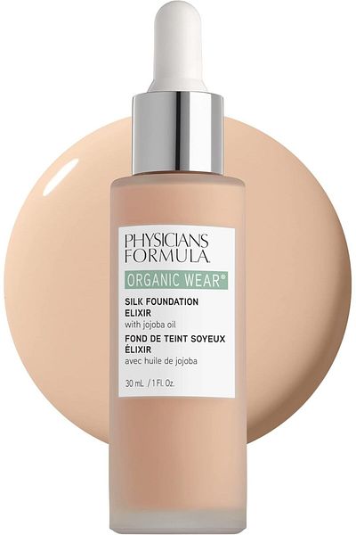Physicians Formula Organic Wear Silk Foundation Elixir with Jojoba Oil, Full Coverage - Fair