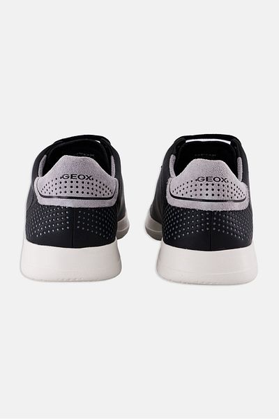 Geox Men U Kennet B Lace Up Casual Shoe, Black