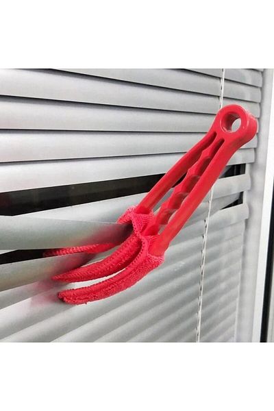 Generic Red Cleaning Brush for Window Blinds, AC Vents & Tracks – Shutter Cleaner & Duster Brush