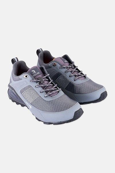 Nordland Men Brand Logo Lace Up Hiking Shoes, Grey