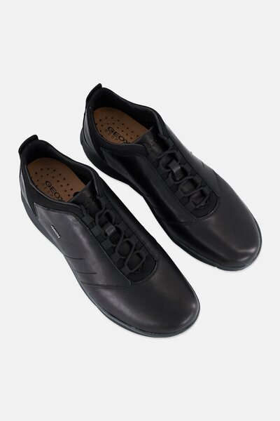 Geox Men U Nebula Lace Up Casual Shoes, Black