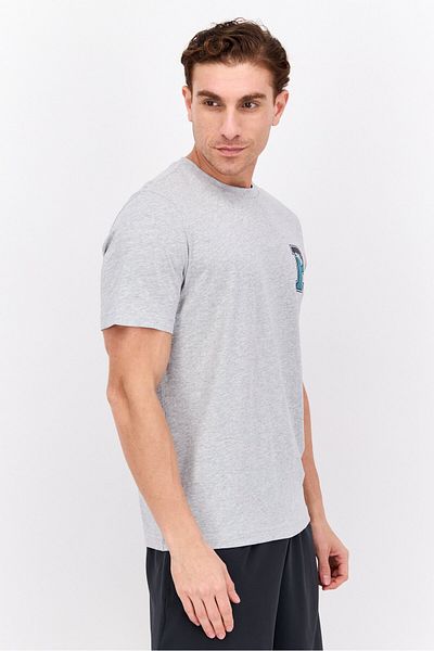 Puma Men Sportswear Fit Short Sleeve Training T-shirts, Heather Grey