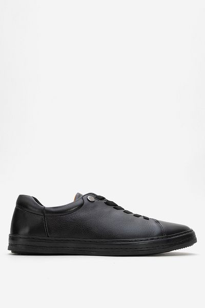 Dericlub Deri̇club Men's Lace-Up Comfort Casual Shoes Real Leather Fr 245531 Black