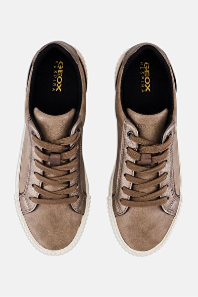 Geox Women D Blomiee C Lace Up Sneakers, Lt Taupe