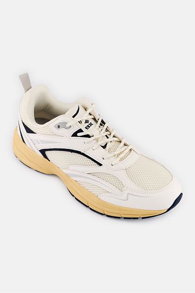 RBX Men Lace Up Running Shoes, Off White