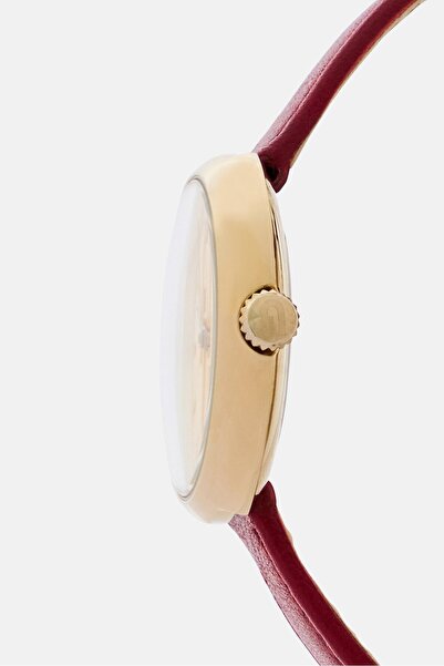 FURLA Women WW00005002L2 Leather Ananlog Watch 32 mm, Maroon