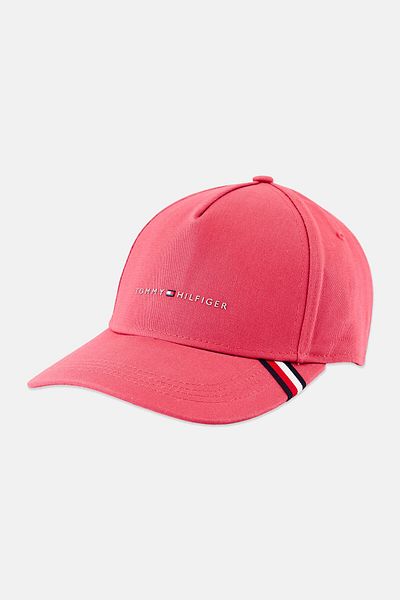 Tommy Hilfiger Men Brand Logo Adjustable Cap, Pale Red