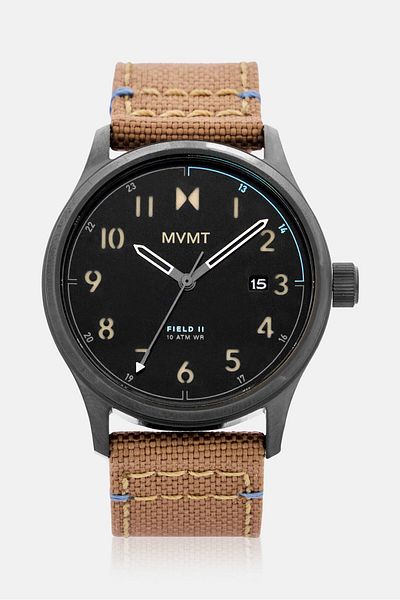 MVMT Men 28000367-D Nylon Analog Watch 41 mm, Light Brown