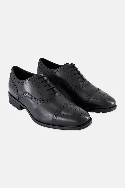 Geox Men Walk Pleasure Lace Up Formal Shoes, Black