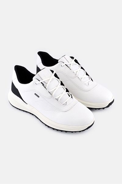 Geox Women D Pg1x Lace Up Casual Shoes, White