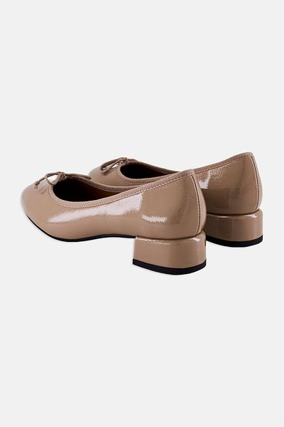 Geox Women D Floretia A Slip On Heeled Ballet Flats, Taupe