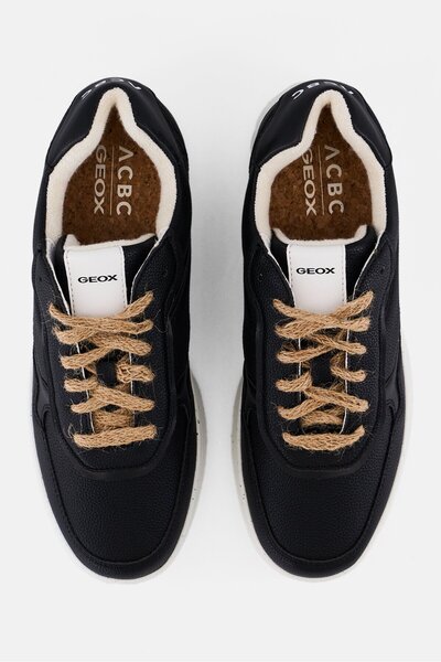 Geox Men Lace Up Casual Shoes, Black