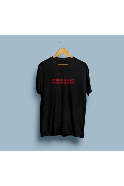 YEACHY Unisex Brain printed T-shirt