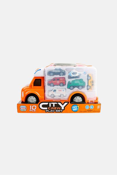 Code Red 10 Pcs City Crew Playset, Multicolor