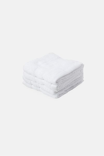 Kathy Ireland 4 Pieces Fingertips Towel Set, White