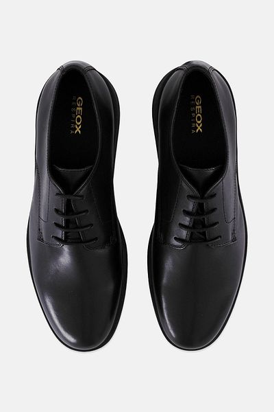 Geox Men U Spherica Lace Up Casual Shoes, Black