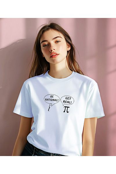 YEACHY Unisex μαθηματικό εμπριμέ μπλουζάκι