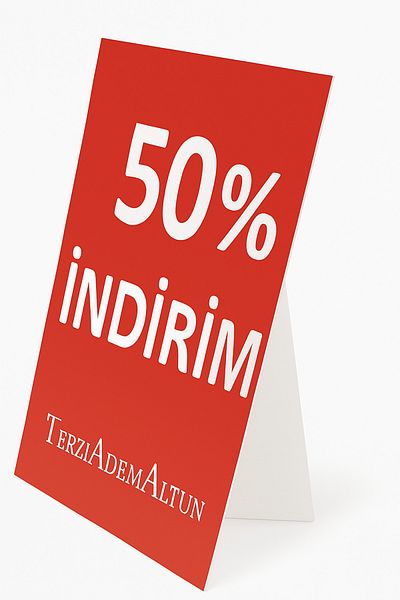 TASARIM TABELA Discount Standing Board 50X70