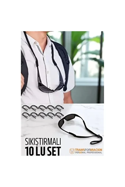 Ladesmedya Glasses Rope Adjustable Compression Glasses Rope Set of 10