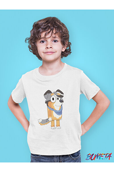 Bumeta Bluey Cute Dog Brothers Frisky Kids Tee T-Shirt