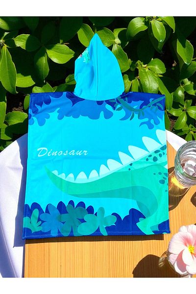 MİLAYS LİFE HOME COLLECTİON Boy's Poncho Cape Beach & Sea Towel
