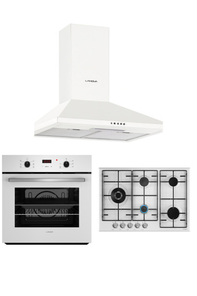 LANOVA Ankastre Beyaz Emaye Set (2011W6-2206TW01-W 37402-603)