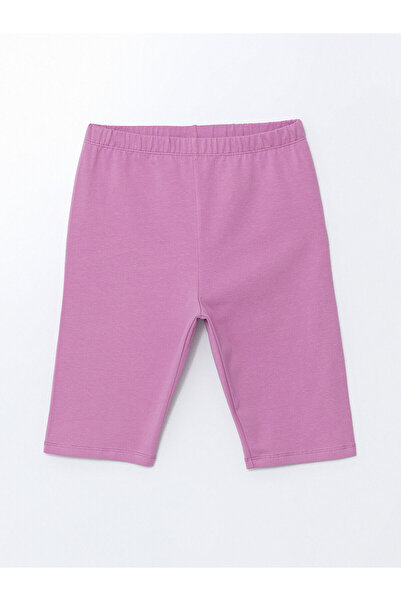 LC Waikiki LCW Παιδικό ροζ κοντό κολάν για κορίτσια με ελαστική μέση