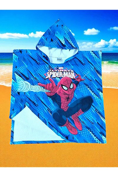 MİLAYS LİFE HOME COLLECTİON Boy's Poncho Cape Beach & Sea Towel