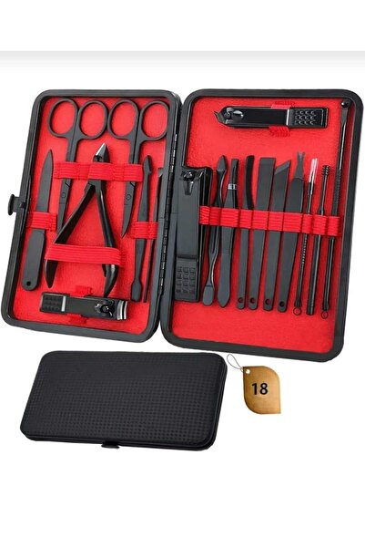 Skygo Professional 18 Pieces Manicure Peidcure Set Stainless Steel Suit for Easy and Hygienic Use at Home