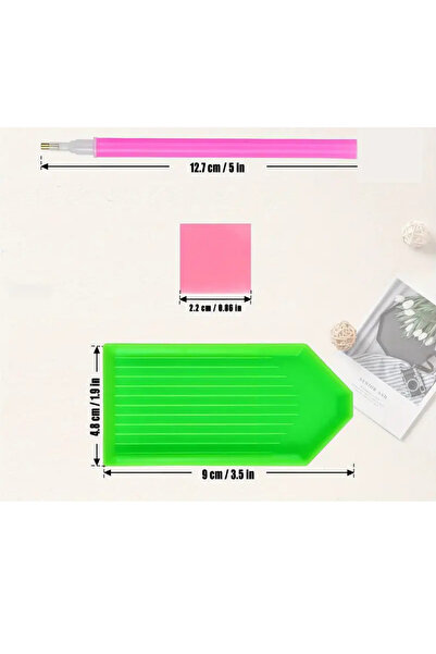 rasdesing Elmas 5D Elmas Boyama Fırçaları, Yapıştırıcı ve Plastik Tepsi içerir , Elmas Boyama Malzemeleri