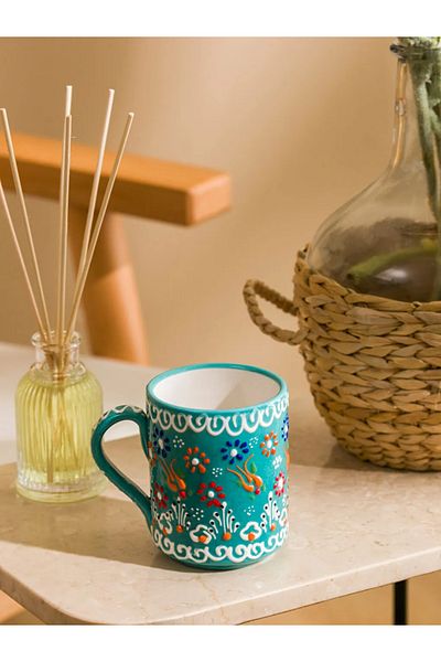 LC Waikiki Mixed Flower Patterned Ceramic Mug 350 ml