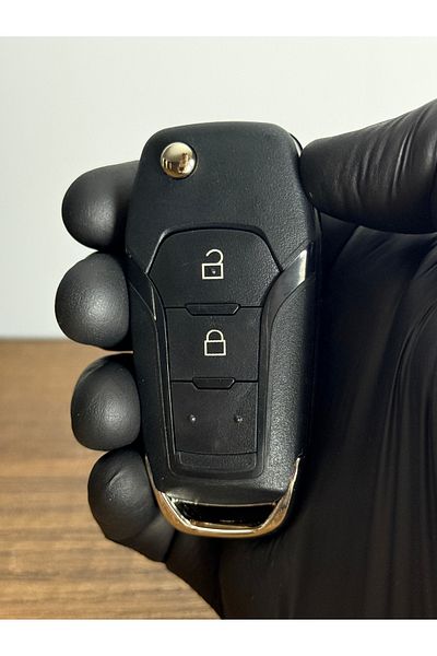 Luxe Aksesuarr Ford Fiesta Kuga Mondeo Ranger Focus Bmax Cmax Smax Sustalı 2 Button Key Control Case New Case