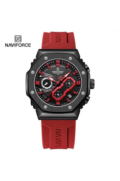 Naviforce Naviforce Men's Waterproof Quartz Luminous Watches with Silicone Strap, Men's Sports Fashion Watch for Excellence Lovers