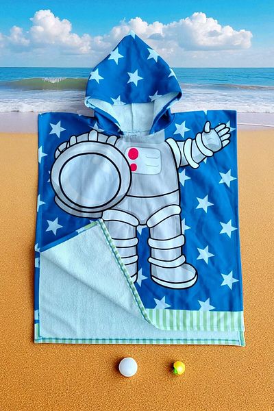 MİLAYS LİFE HOME COLLECTİON PONCHO PELERINA PLAJĂ & PROASTĂ DE MARE BĂIETĂ