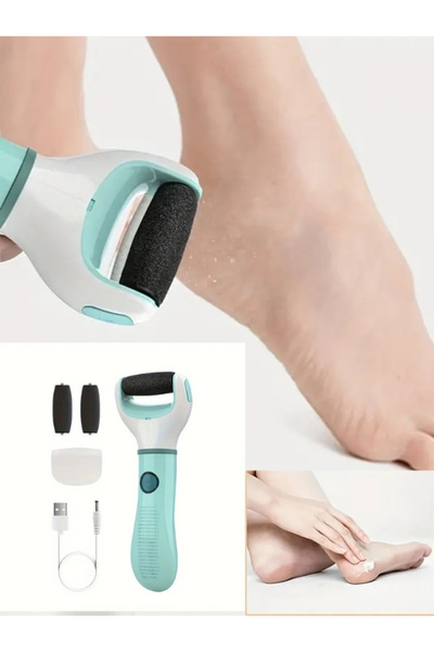 NaturalCharm Taşınabilir Elektrikli Ayak Topuk Törpüsü USB Şarjlı, Nasır ve Çatlak Temizleyici