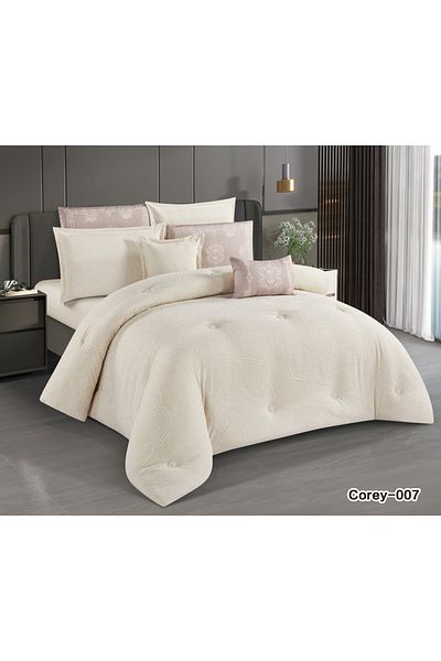 HOURS Horse 8-piece soft jacquard comforter set with a modern and distinctive design Corey-07