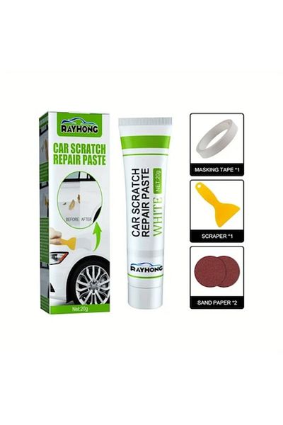 Star Master Kit De Reparare Zgarieturi Auto, Pasta Polish Din Fibra De Sticla Cu Uscare Rapida, 20 ML, Alba