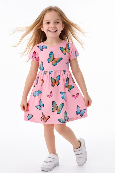 minitrends 3 Pieces 3-Piece Printed Lycra Girl's Dress