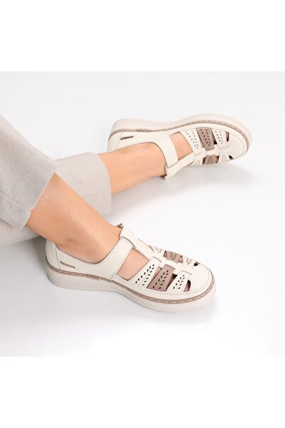 GGM Pantofi casual de damă, bej, din piele Cataria, 41