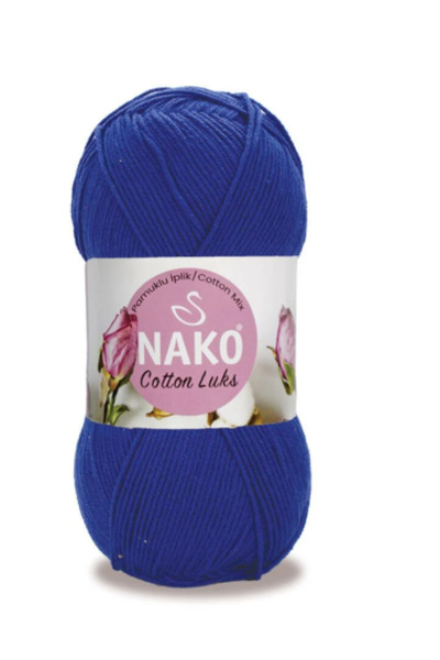 NAKO Βαμβακερό νήμα πλεξίματος χειροποίητο 100 γρ. Χρώμα Νο: 97561 ΜΠΛΕ ΚΙΜΠΕΛΟ