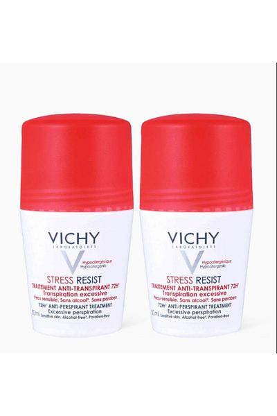 Vichy 72H Unisex Stress Resist Deodorant Value Pack, 2 x 50ml